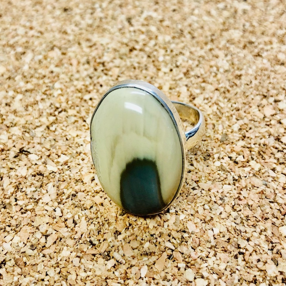 Sterling Silver Native Imperial Jasper Stone Ring
